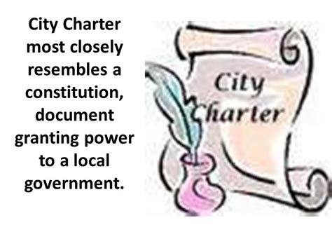 chartered city|city charter definition.